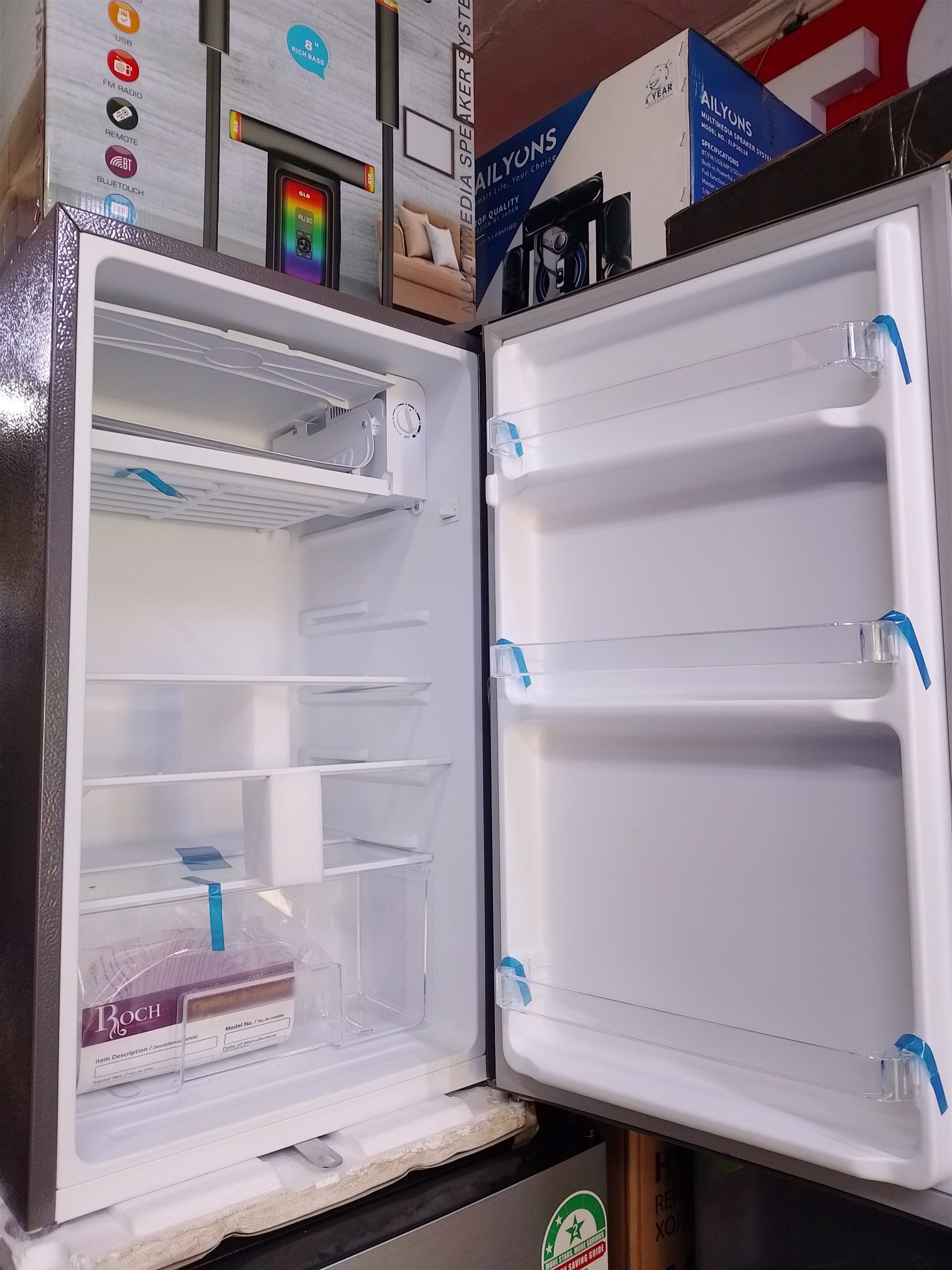 Roch Single Door Refrigerator - 90 Litres - Silver (1Y WRTY) - Image 2