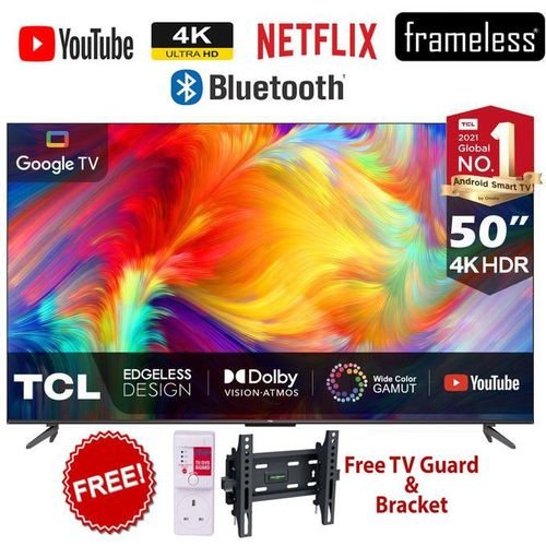 TCL 55P635- 55" Inch,FRAMELESS/BLUETOOTH/Smart UHD 4K With HDR Google TV