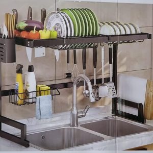 Rust proof Heavy Metallic 85cm over the sink rack now available