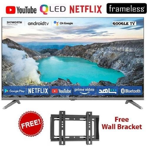 Skyworth 43Q5 43" inches Smart Android TV QLED TV, 2K FULL HD TV, HDR 10 Google TV Television