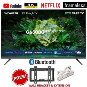 Skyworth 43G6500G, 43" INCH 4K ULTRA HD Google/Android TV 2025 Model,Bluetooth-Enabled+FREE GIFTS