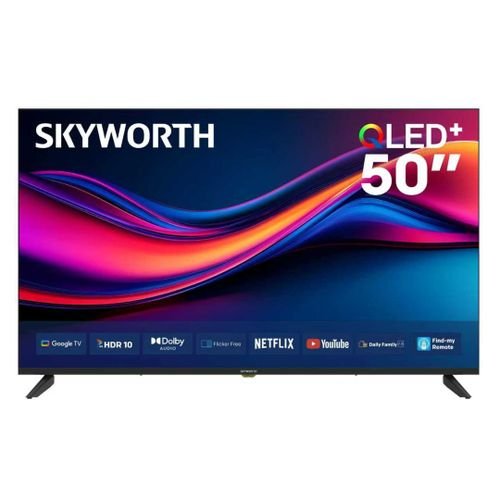 Skyworth 50Q6000H 50" 2K Qled Google TV, Black 1 year warranty