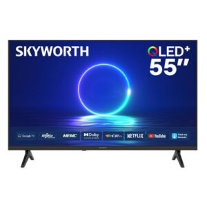 Skyworth 55Q6500H, 55" 4K QLED Smart Google TV, Black